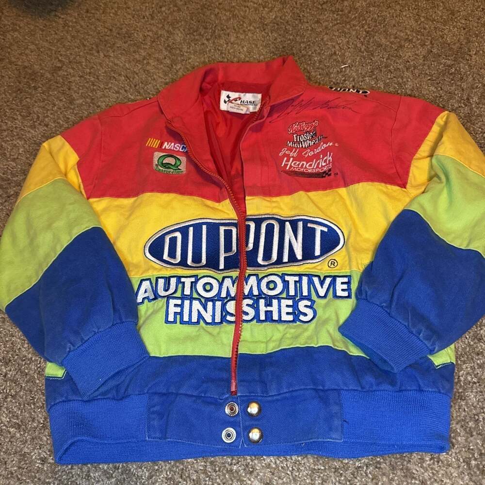 Vintage Jeff Gordon DuPont NASCAR Racing Jacket, Chase Authentics For kids